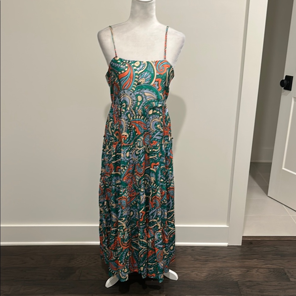NWT TCEC Print Midi Dress Sz M